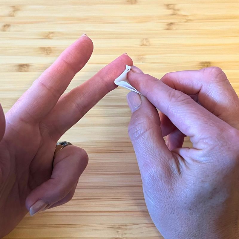 Sanitise your finger